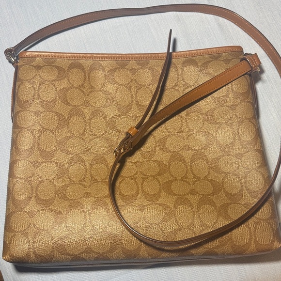 Coach Gold Signature Crossbody Bag - Picture 8 of 15